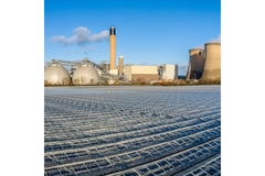 food factory and solar panels.