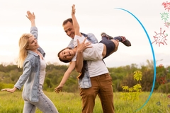 Image Happy family with a healthy immune system
