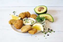 Plant-based vegan nuggets.