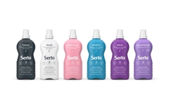 A group of bottles of laundry detergent.