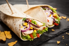 Image tortilla with vegetables.