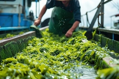 Image Seaweed farming.