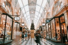 A shopping hall.