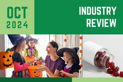 Image October industry review with children on Halloween.