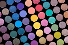 Image Colorful round eye shadow pressed powders