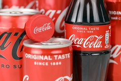 Image Coca cola bottle and can.