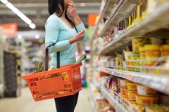 Image A shopper shopping in a mart.