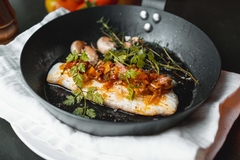 cultivated fish fillet.