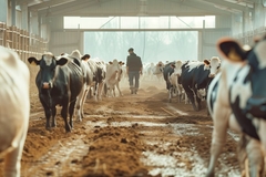 Image Cattle farm.