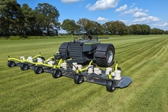 Image an agriculture robot in the field.