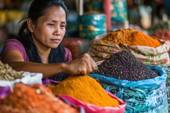Image A Southeast Asian market.