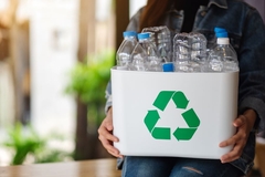 recycle and reuse PET bottles