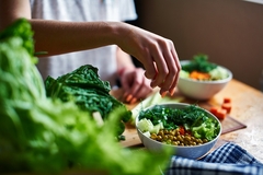 Plant-based cooking.