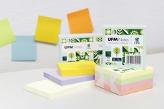 Sticky notes on display.