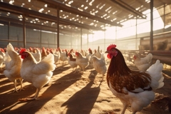 Image Chickens in poultry farm