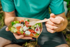 Image Salad in paper packaging
