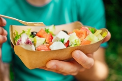 Selection of paper-based F&B packaging.