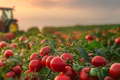 tomato in the fields.