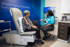 Image Older woman receiving medical advice