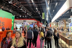 people at a trade show
