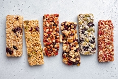 six nut based snack bars