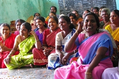 Image indian women sitting on floor