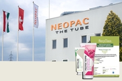 Image Neopac recycling certificate with front entrance in background
