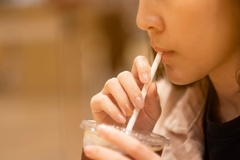 Image Drinking from paper straw