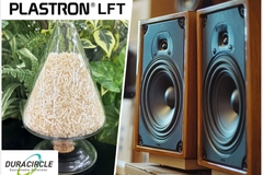 Image polyplastic polymers with speakers