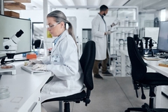 Image Scientist working in a lab.