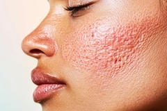Image woman with bad skin