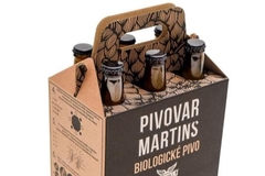 Martins brewery cardboard box