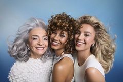 Image Three women with voluminous hair