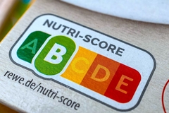 Image Nutri-Score label on the front of a product's packaging.