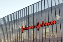 Johnson & Johnson logo on building