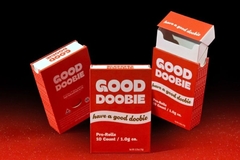 Image Several red cigarette boxes with white text