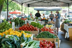 Image fresh produce in local market