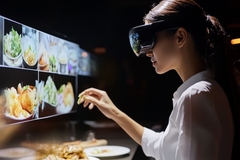 Image A consumer wearing a VR headset.