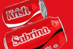Image Coca-Cola cans with first names on them.