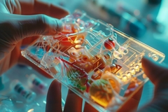 Organ on a chip testing for cosmetics