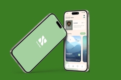 A cell phone with a green screen