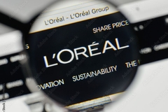 L'Oréal website and logo
