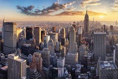 Image New York skyscrapers view of the city sky line