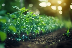 Image plants growing in soil