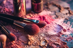 Image Cosmetics formula eyeshadow and makeup brushes