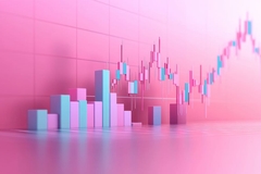 financial chart showing volatile economic market