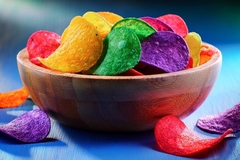 Colored chips.