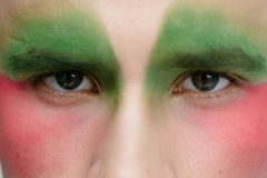 Image person with colorful makeup
