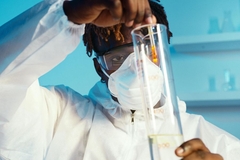 Image scientist running tests