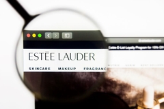 Image Estee Lauder website with inspection glass